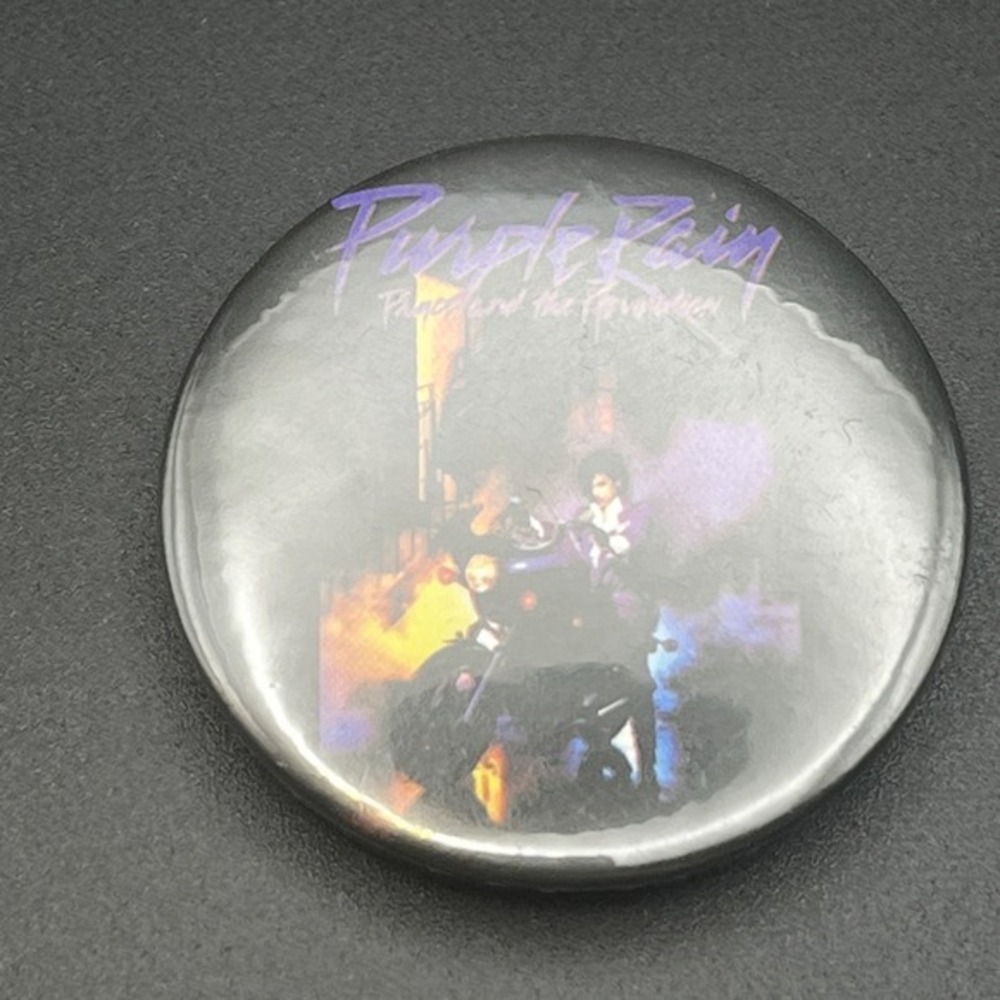 Prince Purple Rain Rock Band Music Button Pin